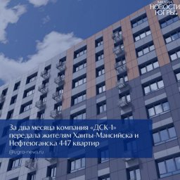 Положительная динамика работы с дольщиками на объектах ДСК‑1 способствует укреплению рынка жилья в Югре